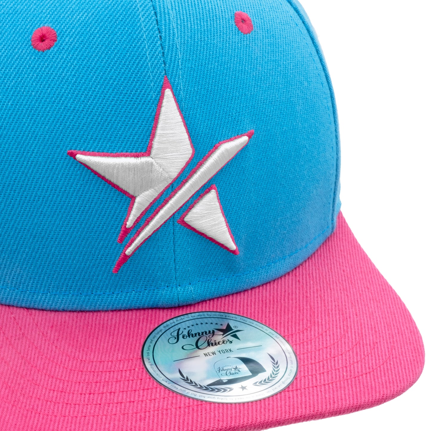 Big Star Snapback - Baby Blue/Pink