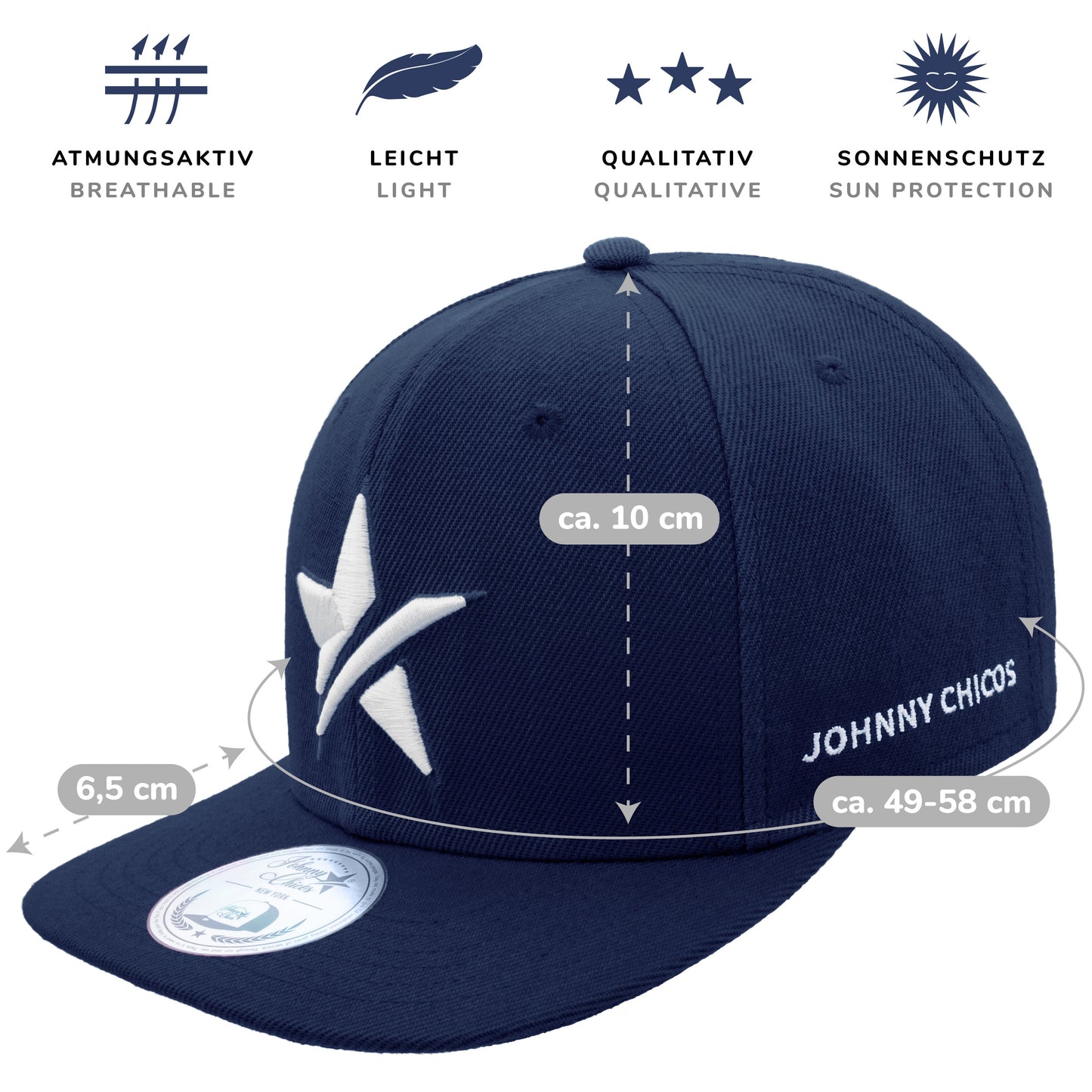 Big Star Snapback - Navy/White