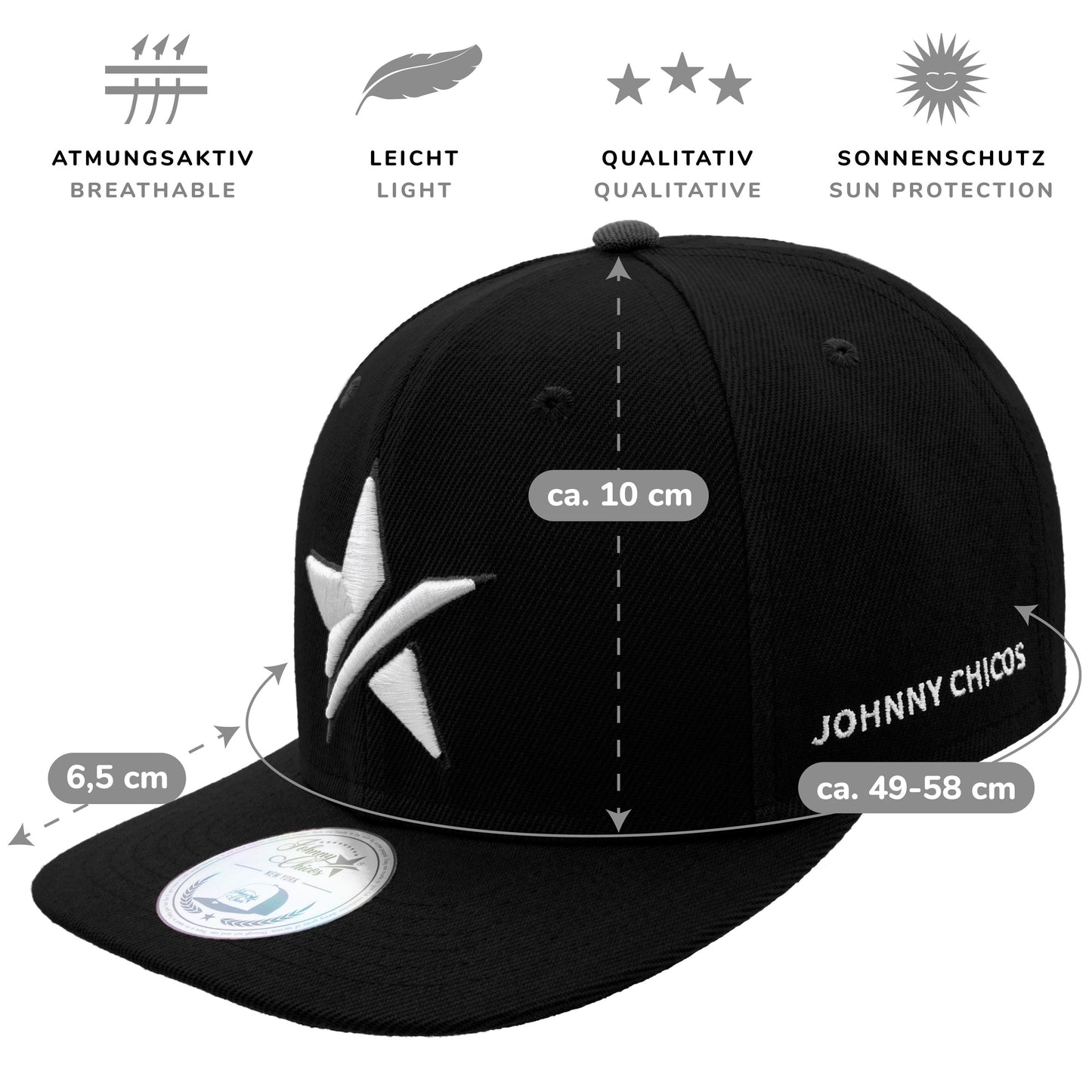 Big Star Snapback - Black/White