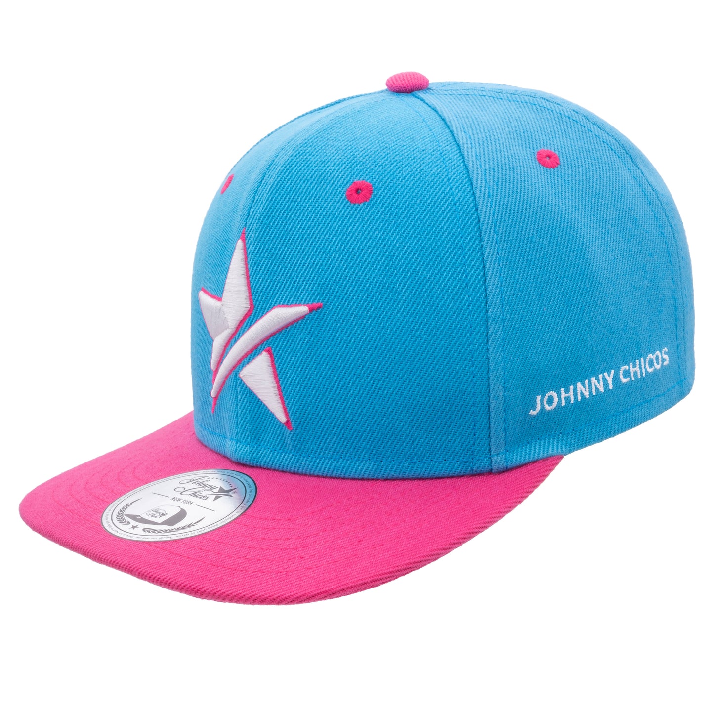 Big Star Snapback - Baby Blue/Pink