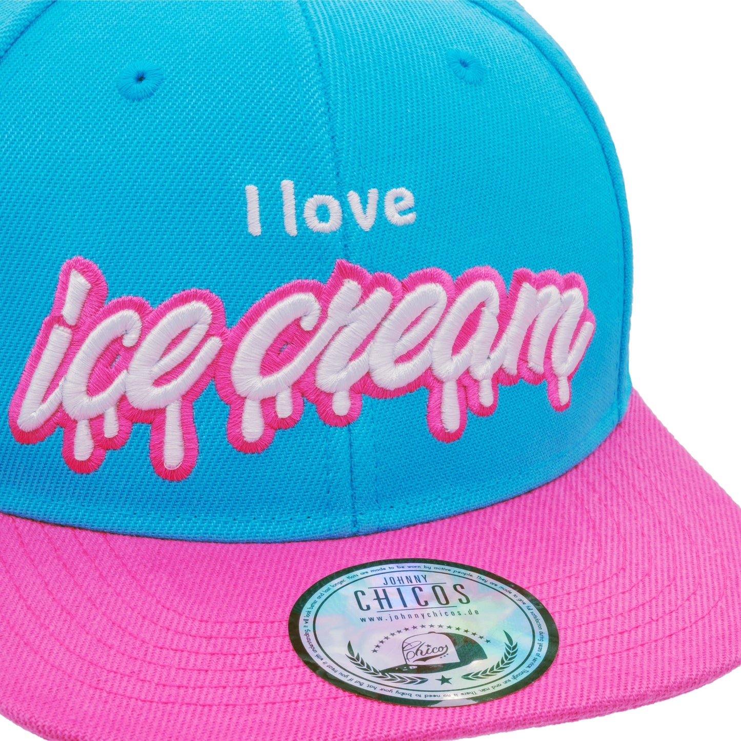 Ice Cream Snapback - Babyblue/Pink