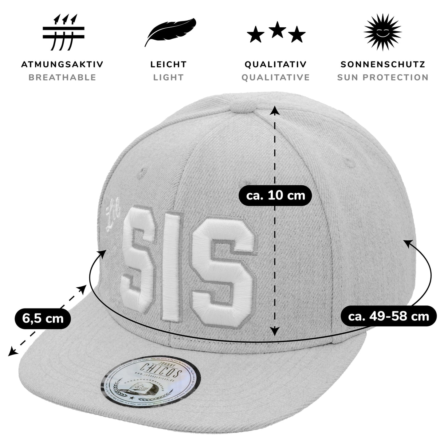 Lil Sis Snapback - Grey/White