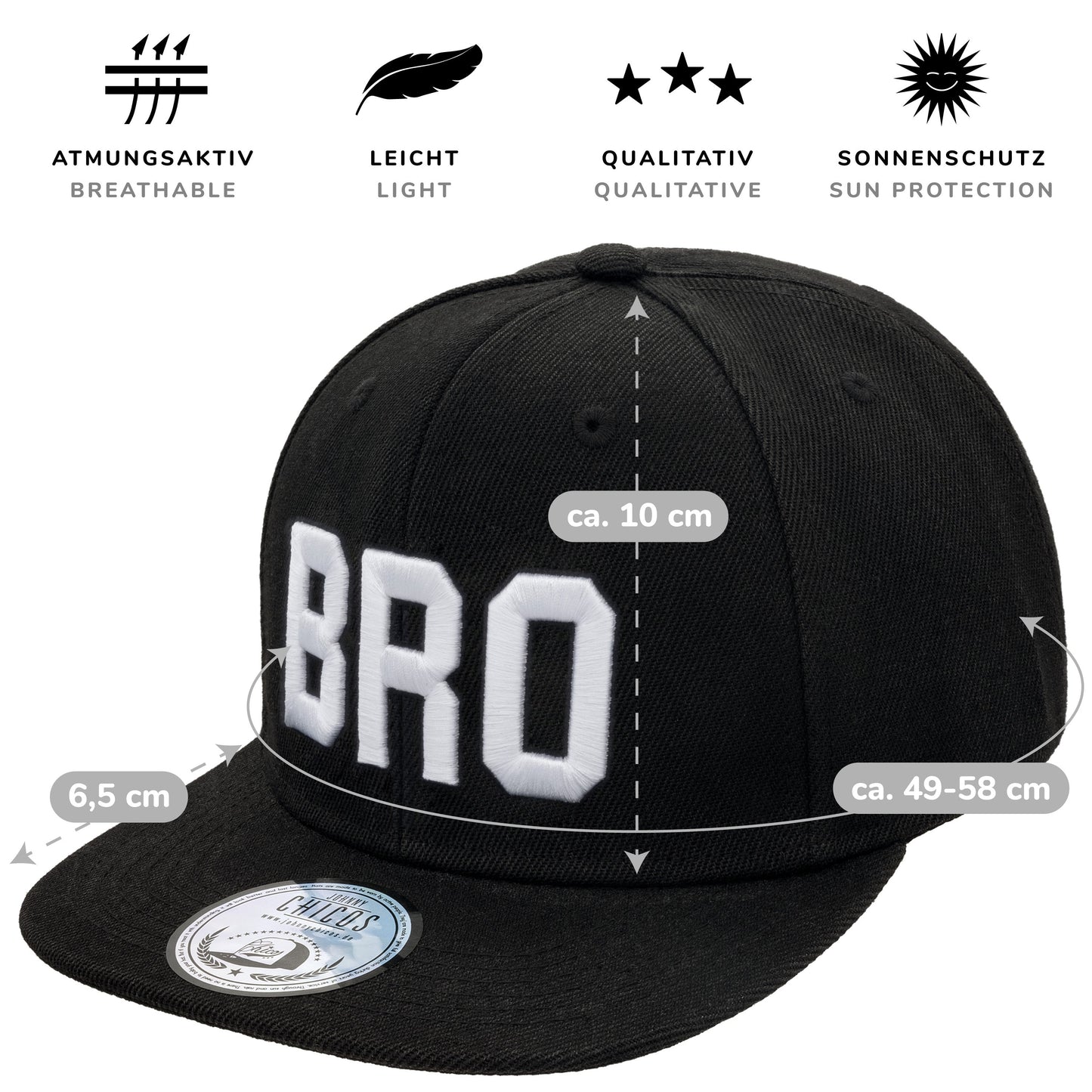 Bro Snapback - Black/White