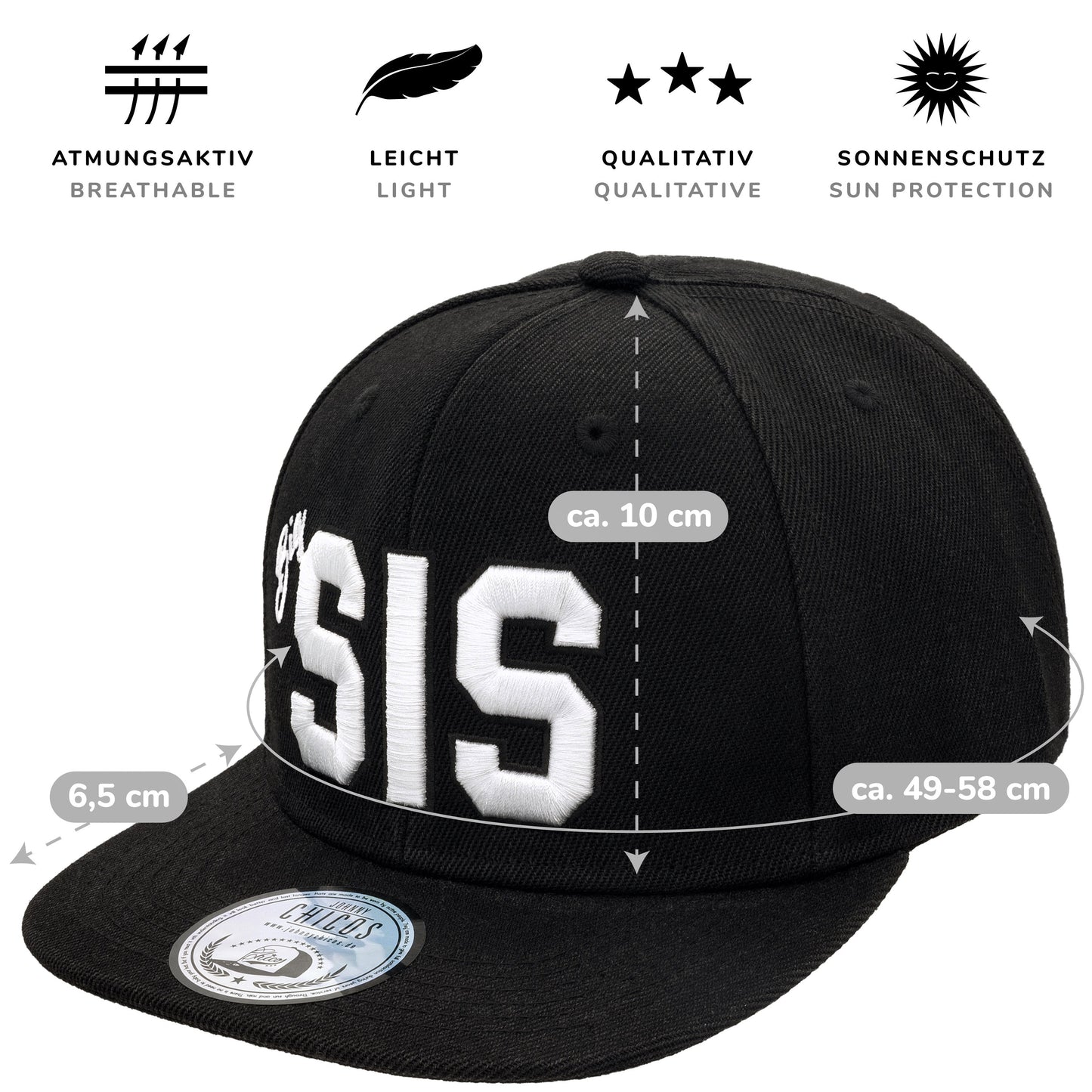 Big Sis Snapback - Black/White