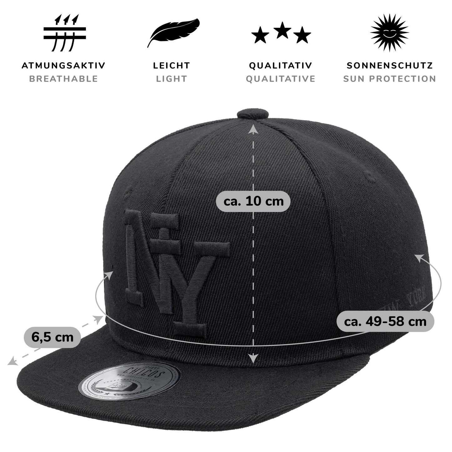 NY Snapback - Black
