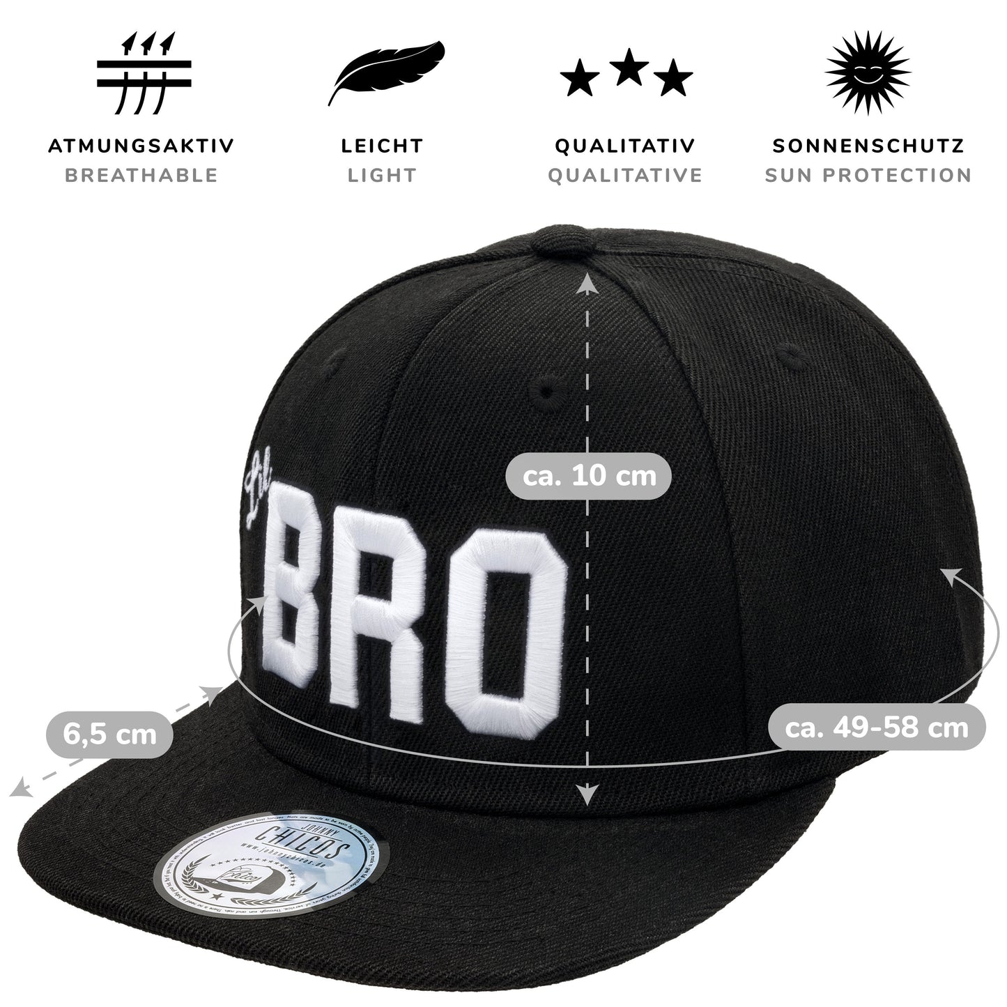 Lil Bro Snapback - Black/White