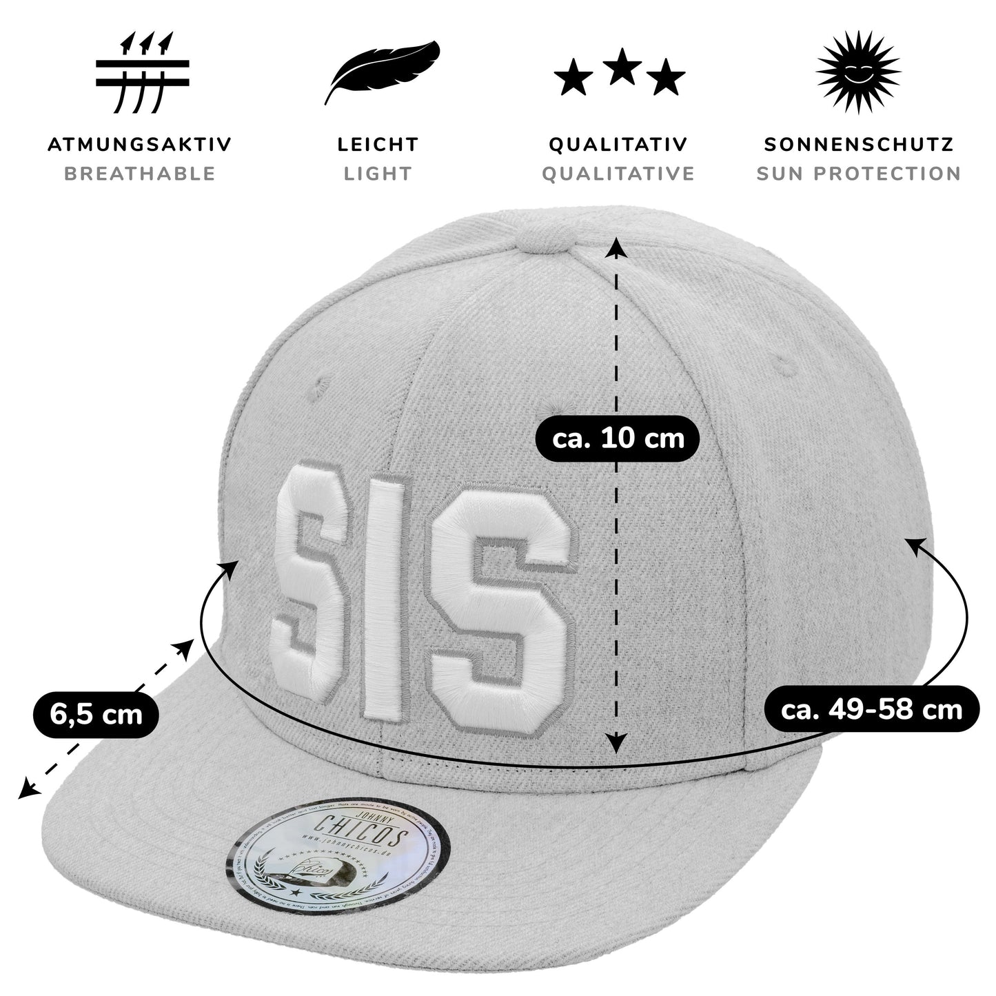 Sis Snapback - Grey/White