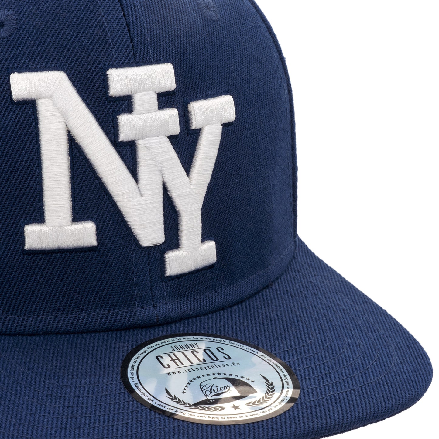 NY Snapback - Navy/White