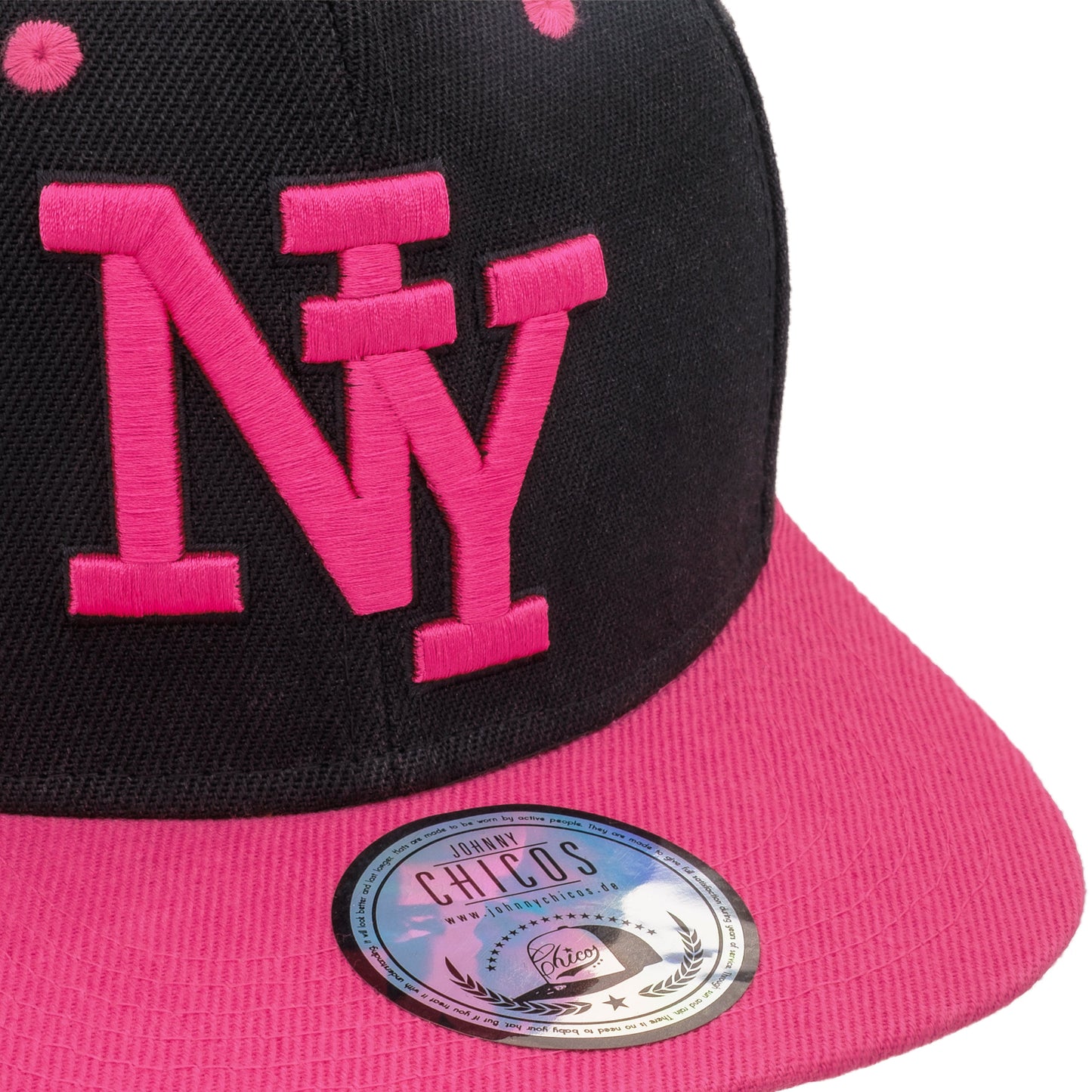 NY Snapback - Black/Pink