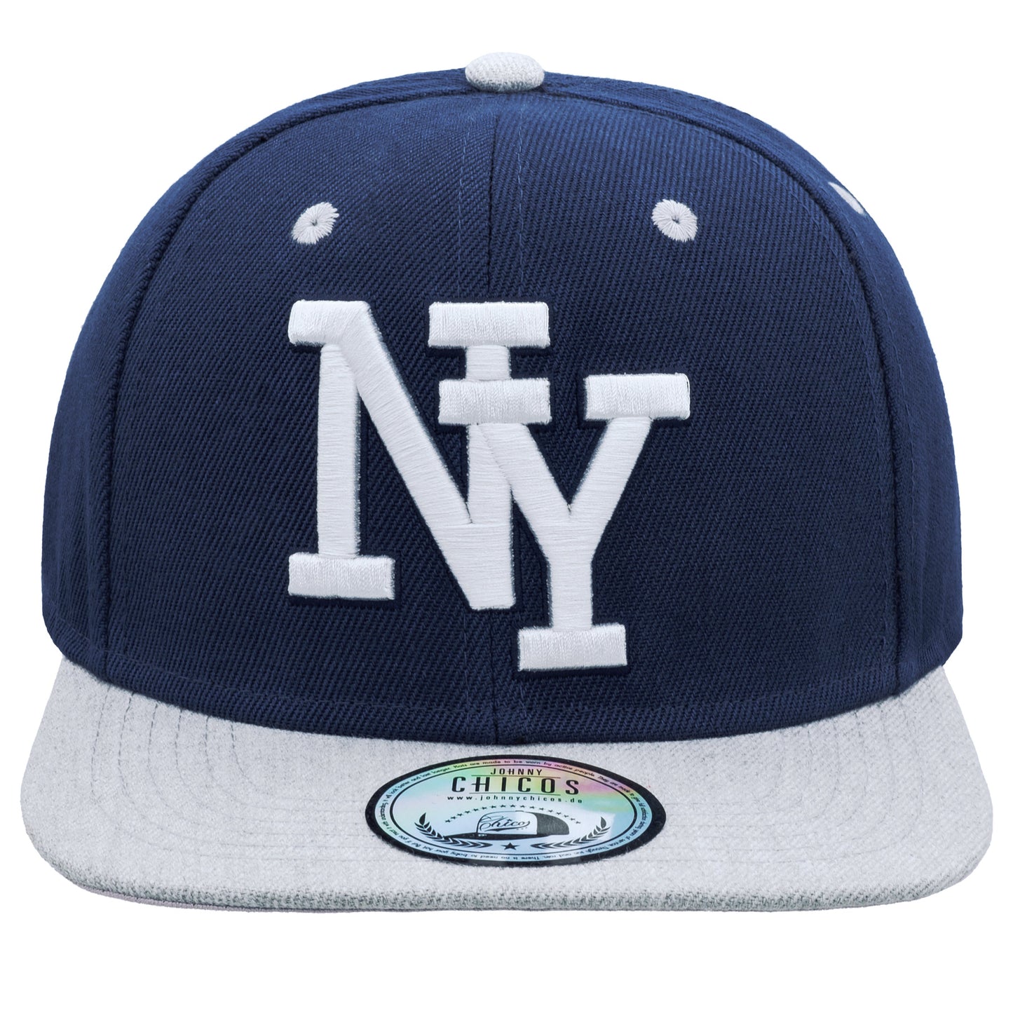 NY Snapback - Navy/Grey-White