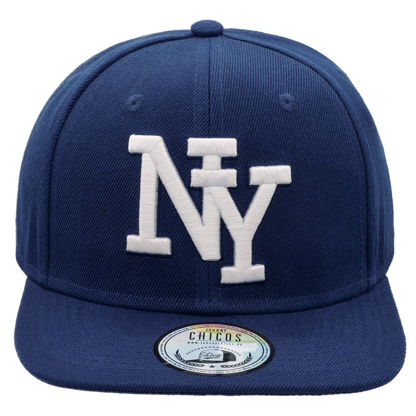 NY Snapback - Navy/White