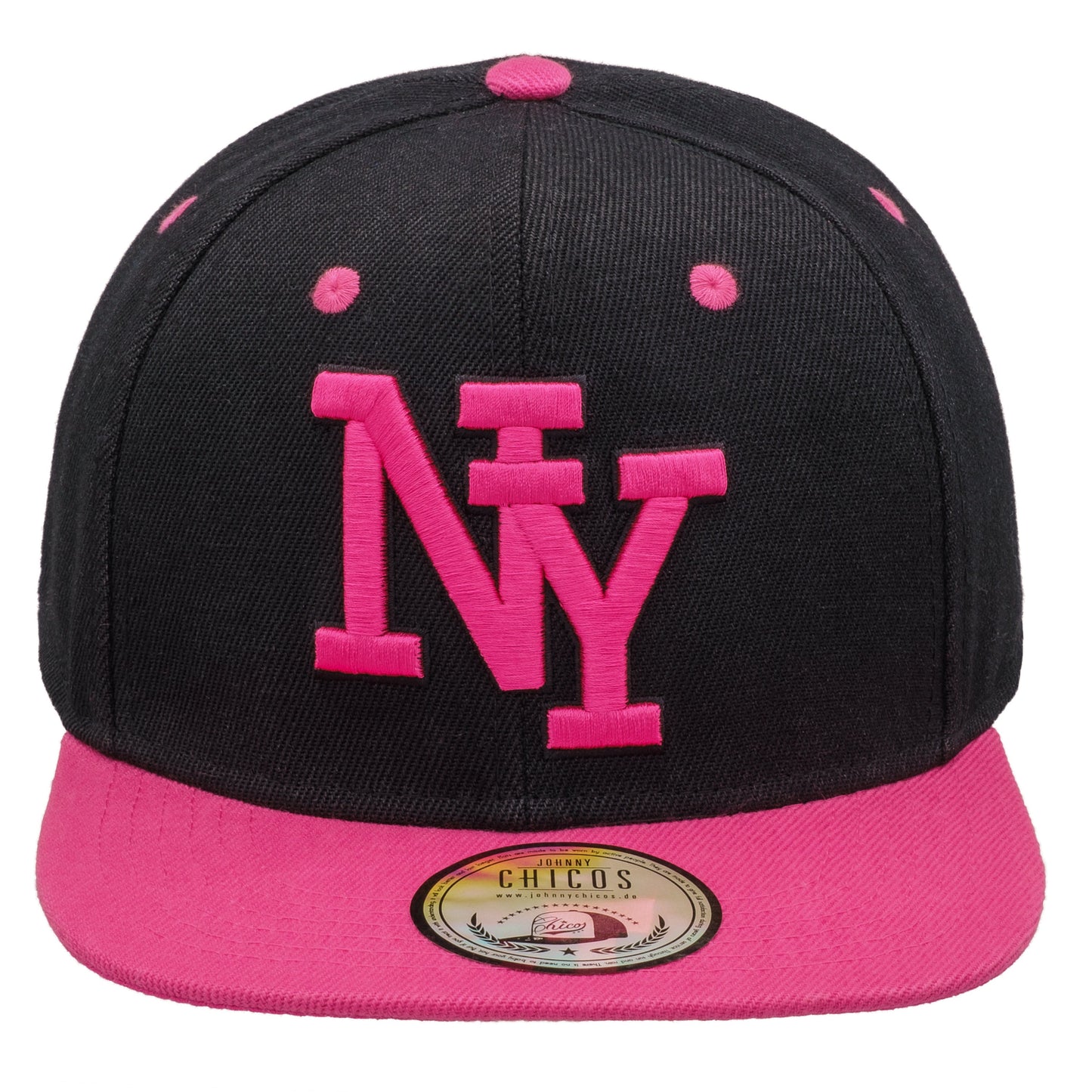 NY Snapback - Black/Pink