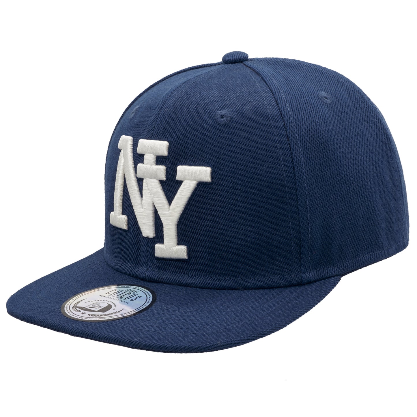 NY Snapback - Navy/White