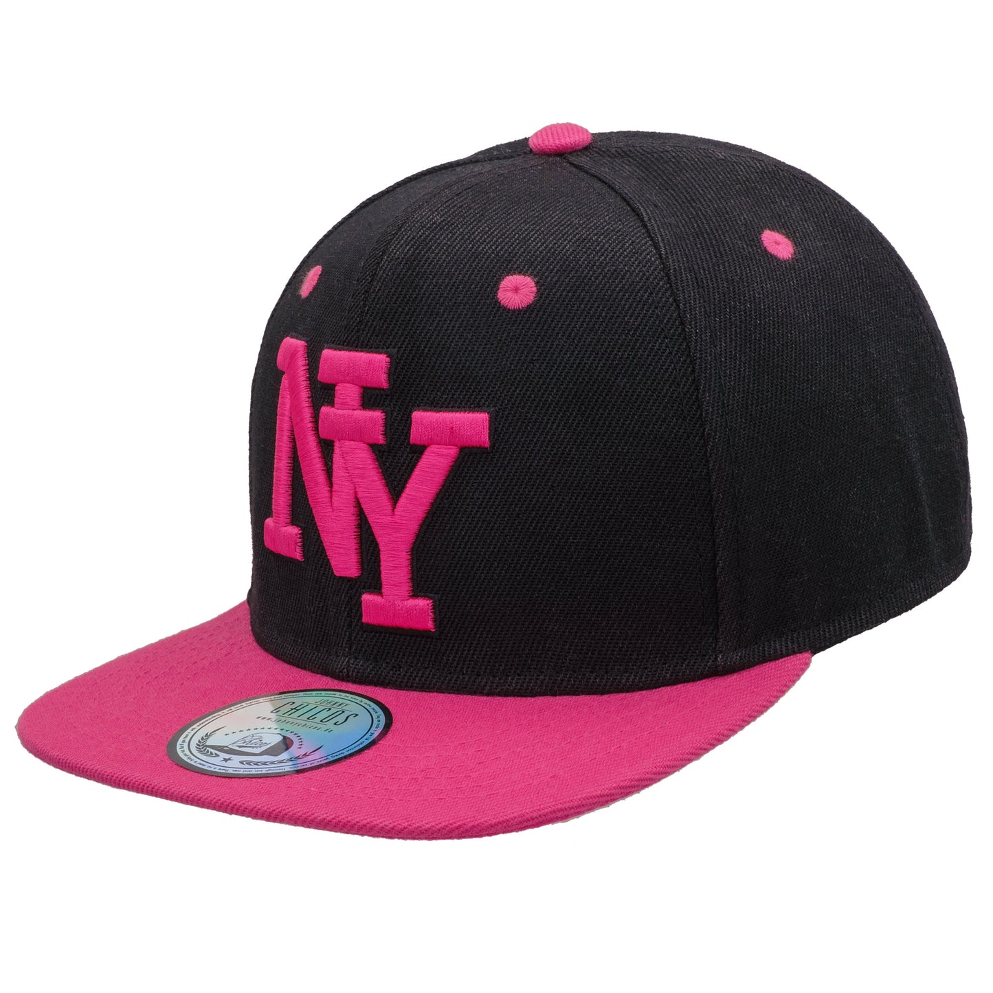 NY Snapback - Black/Pink